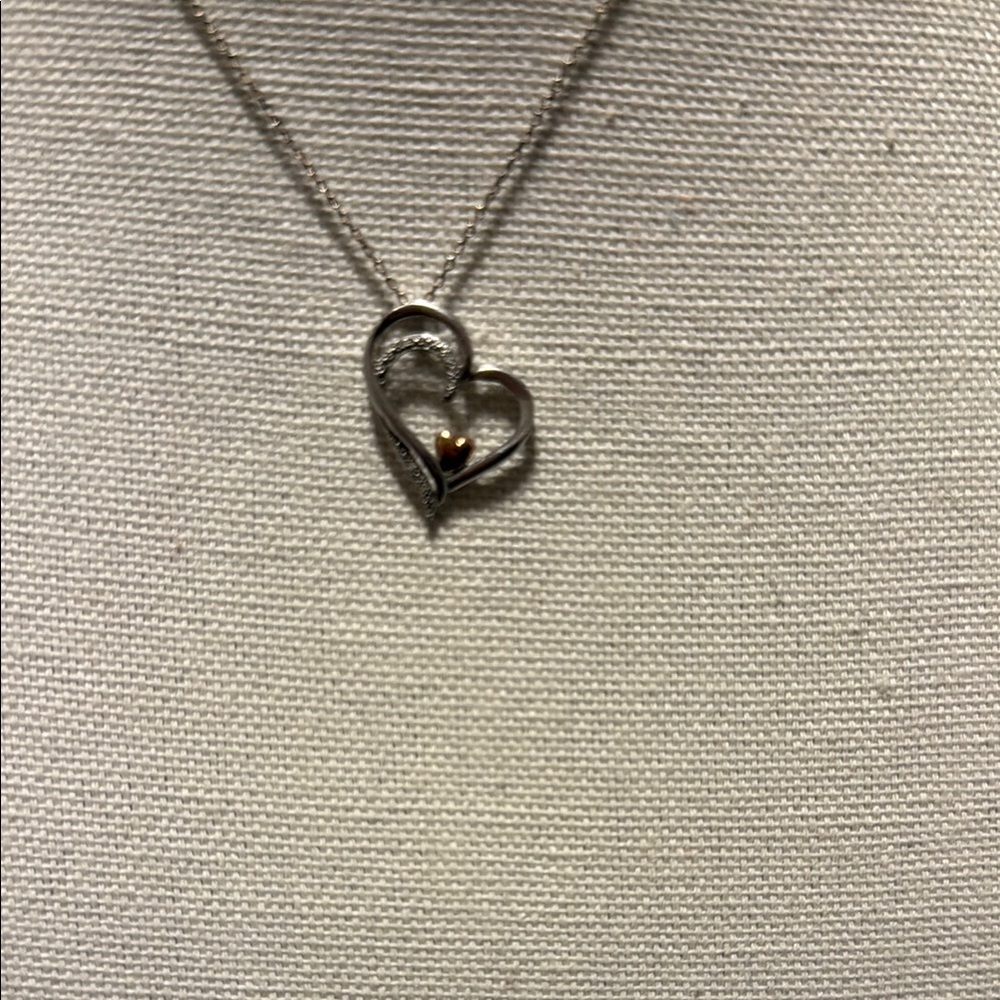 Helzberg Diamonds I Am Loved Double Heart Pendant
